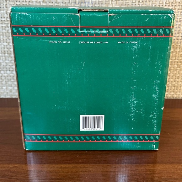 🎄🌟HP🌟VTG 1994 NIB Ceramic Nut Bowl/Nut Cracker House of Lloyd Nuts About XMas - Picture 11 of 13